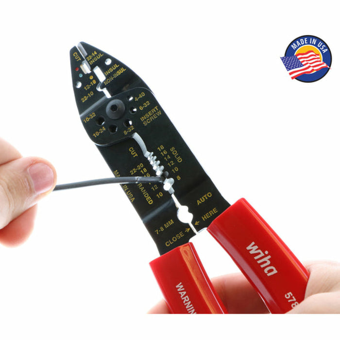 Wiha 57812 Wire Stripping Pliers/Cutters 8.5"