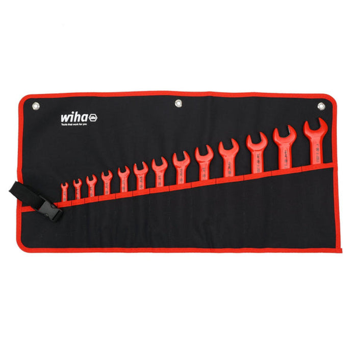 Wiha 20196 Insulated Open End Wrench Metric Tray Set, 13 Piece