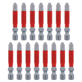 Wiha Tools 76642 MaxxTor Impact Bit Phillips #2 - 49mm - 15 Pack