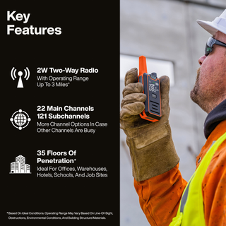 Klein Tools RJSC300 Handheld Two-Way Radios