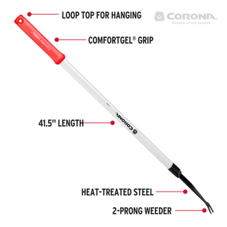 Corona GT 3254 · EXTENDED REACH 2-Prong Weeder with ComfortGEL® Grip