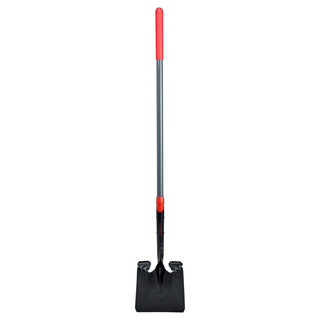 Corona SS16020 Boron Steel 14-Gauge Square Point Shovel, Fiberglass Handle