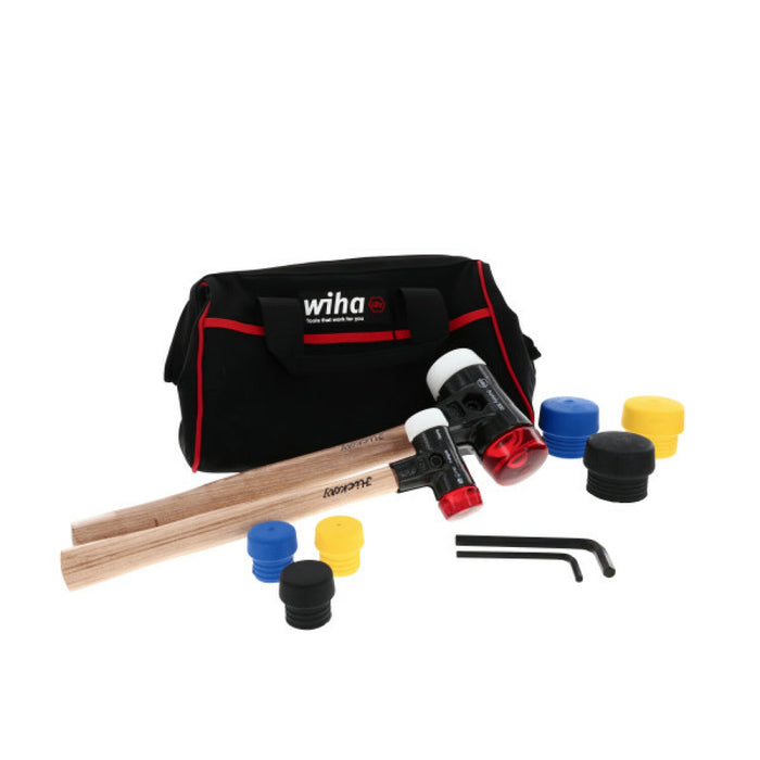 Wiha 83290 Split Head Mallet Tool Box Set, 14 Piece