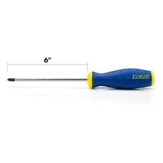 Estwing 42451-10 PH2 x 6-Inch Magnetic Philips Tip Screwdriver with Ergonomic Handle