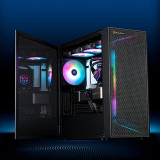 SilverStone SEH1B-G SETA H1 Mid-Tower Case With Perforated Mesh Front Panel, Steel Chassis And ARGB Lighting