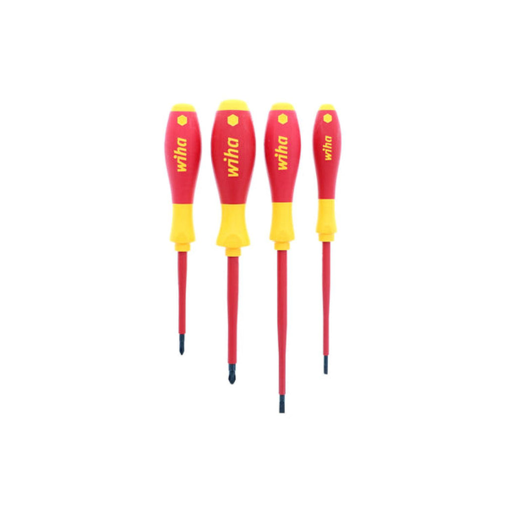 Wiha Tools 32090 4 Piece Insulated Slotted and Phillips Screwdriver Se ...