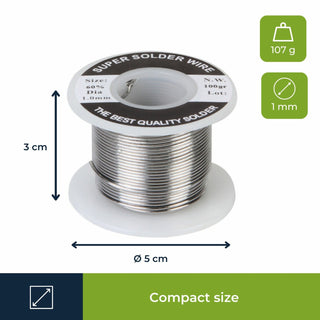 Velleman SOLD100G Solder Sn 60% Pb 40% - 0.04" 3.5oz
