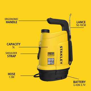 Velleman STN-SP05 Rechargeable Battery-Powered Pressure Sprayer - 5L