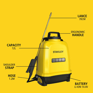 Velleman STN-SP12 Rechargeable Backpack Pressure Sprayer 12 L