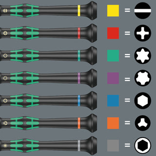 Wera 9715 Foam Insert Kraftform Micro Screwdriver Set 1, 24 Pc.