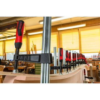 Bessey TGK4.524+2K Clamp, woodworking, F-style, 2K handle, replaceable pads, 4.5 In. x 24 In., 1540 lb