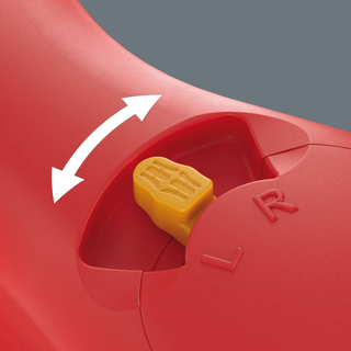 Wera 410 i VDE A RA VDE-insulated T-handle adapter screwdriver with ratchet functionality for 1/4" sockets