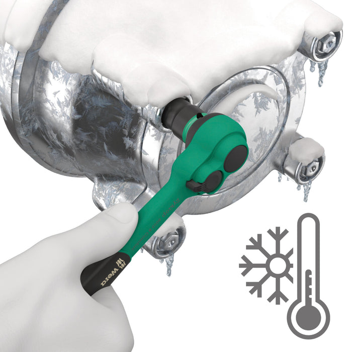 Wera 8010 B Zyklop Comfort Ratchet, with reversing lever, with 3/8" drive