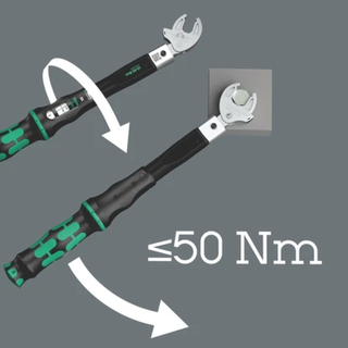 Wera 9558 TORQUE SET FOR PIPE FITTINGS, 10-50 NM, 5 PIECES