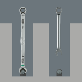 Wera 6007 Joker 5 Set 1 Ring Ratchet Spanner Set, 5 Pc.