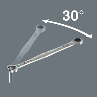 Wera 6007 Joker 5 Set 1 Ring Ratchet Spanner Set, 5 Pc.