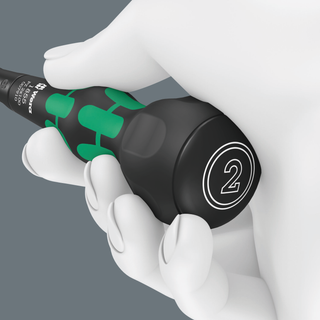 Wera 1855 PZ Kraftform Ball-Grip Pozidriv-Head Screwdriver, PZ2 x 100 mm