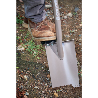 Corona AS 90010 All-Steel 12-Gauge 12 in. Straight Blade Shovel, D-Grip Steel Handle