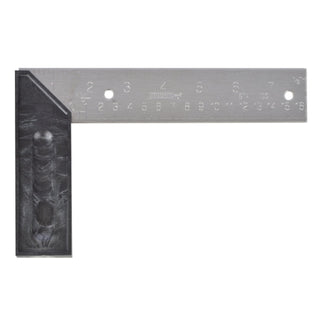 Johnson 451 8" Inch/Metric Try & Mitre Square - Structo-Cast Handle
