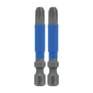 Wiha Tools 70203 TerminatorBlue Impact Bit Phillips #3 - 2 Inch - 2 Pack