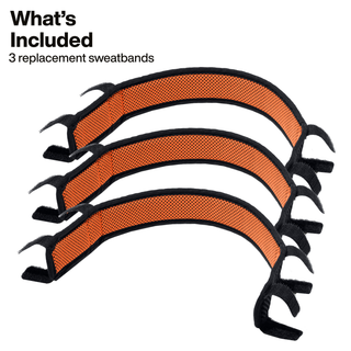 Klein Tools WBHLSWTBND Wide-Beam Headlamp Sweatband Replacement, 3-Pack