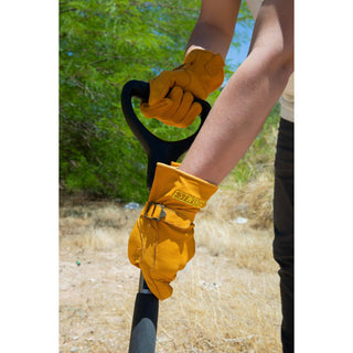 Estwing EWADJLD0811 Classic Leather Driver Work Glove with Adjustable Wrist Strap in Russet Brown, X-Large