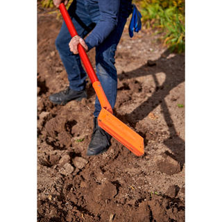 Corona SS 64224 Trench Shovel, 35 Degree, 4 in. Head, Solid-Core Fiberglass Handle