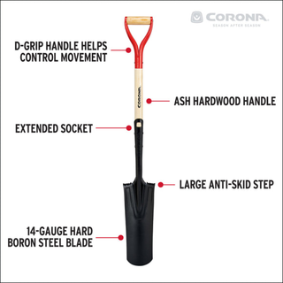 Corona SS16301  D-Handle Drain Spade