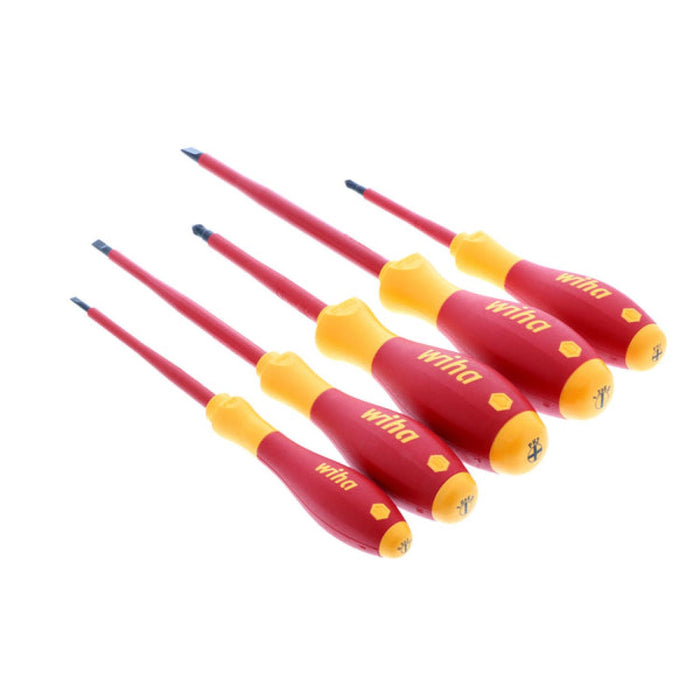 Wiha 32091 5 Piece Insulated Slotted/Phillips Screwdriver Set