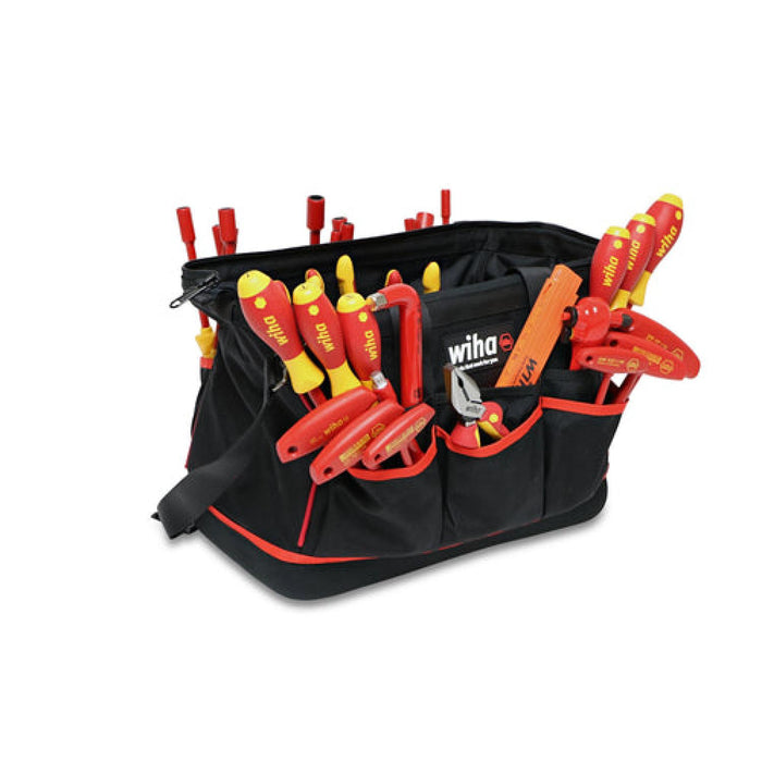 Wiha 32877 80 Piece Master Electrician's Insulated Tool Set in Canvas Tool Bag