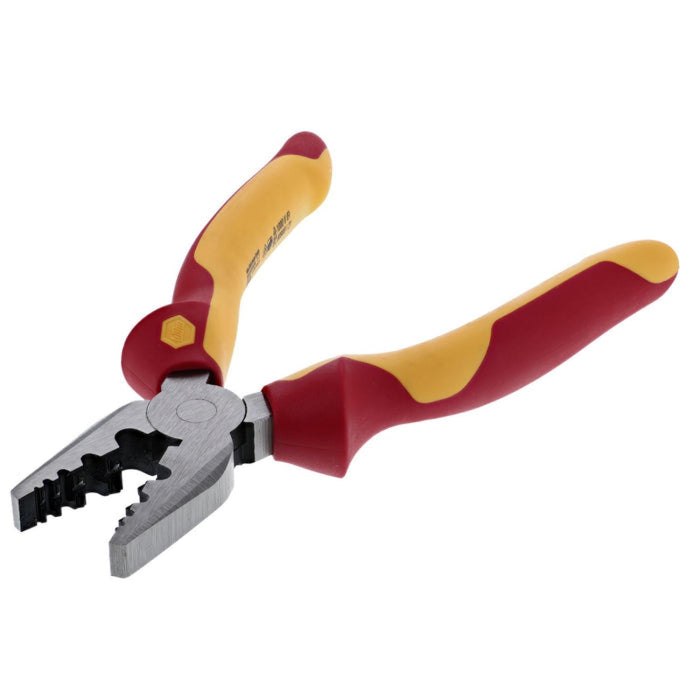 Wiha 32945 Insulated Industrial Crimping Pliers 7 Inch