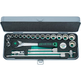 Heyco 00041301083 Socket Drive 3/8 Inch 23 Piece