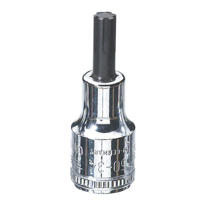 Heyco 00050340483 Screwdriver Sockets for fluted socket screws RIBE CV, 1/2 Inch Drive M10