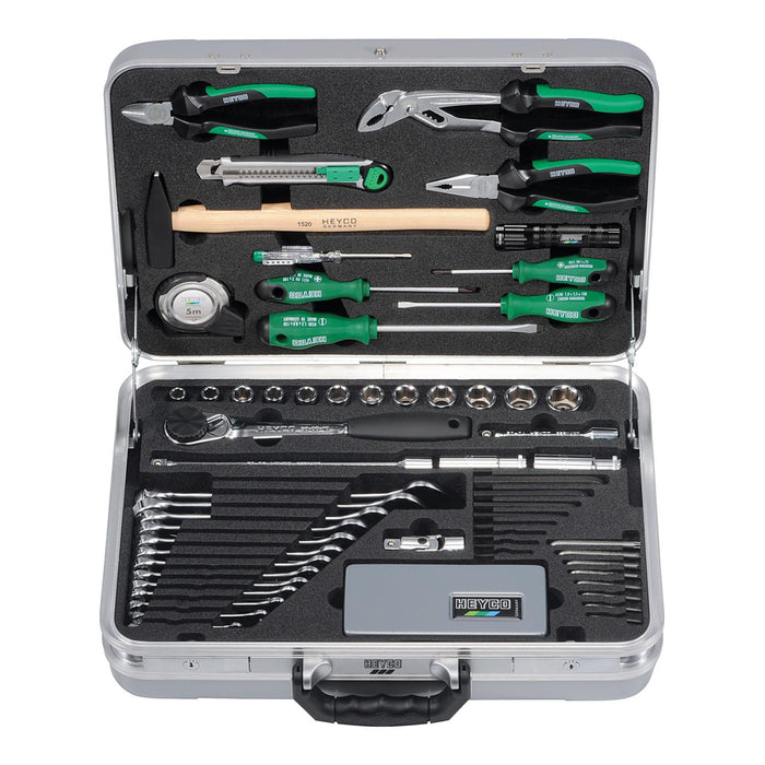 Heyco 00067500082 Expert Tools Set, 75 Years Edition, 12-Point, 67-50-M-CP, 77 Pcs.
