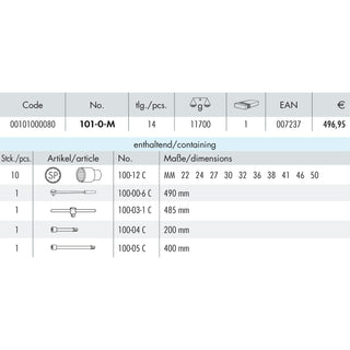 Heyco 00101000080 Socket Wrench Set, 14 Pieces, 3/4 Inch