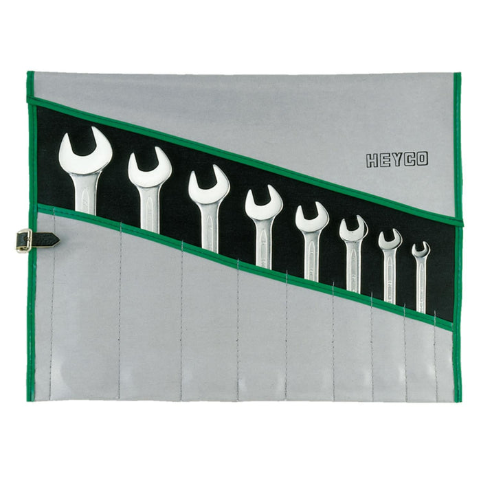 Heyco 00350767082 Double Ended Open Jaw Wrench Set AF-Sizes, 12 Pieces