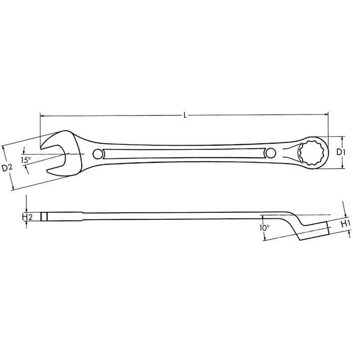 Heyco 00410014083 Maxline Combination Wrench, Metric - 14mm