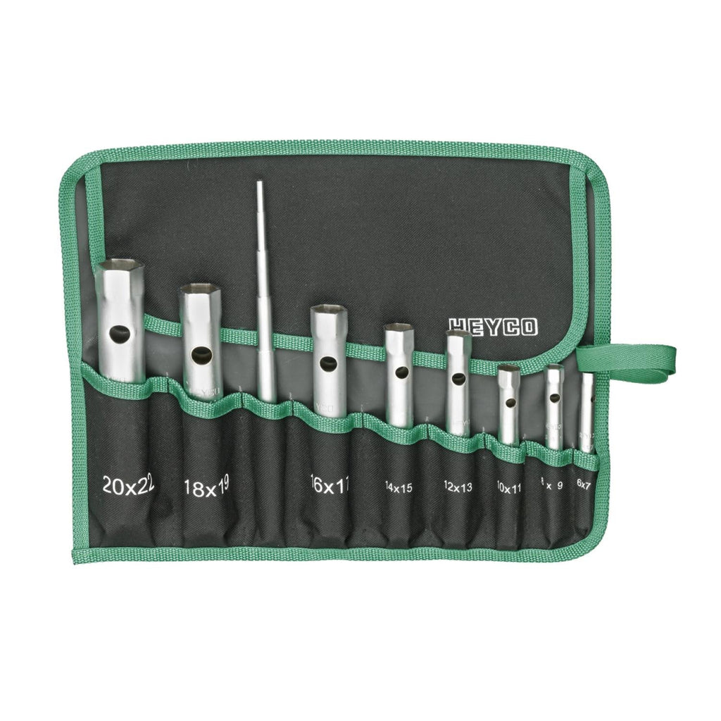 Heyco 00896744080 Double Ended Tubular Socket Wrench Set in Pouch, 6-2 ...