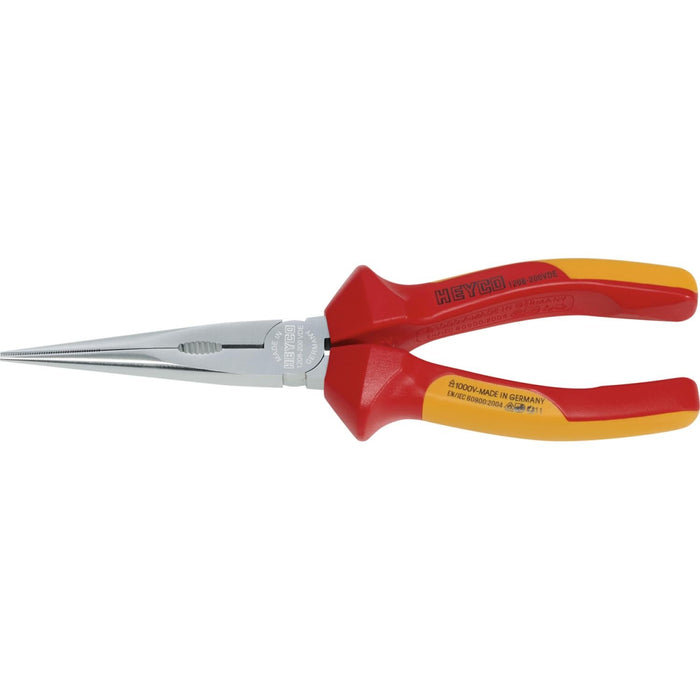 Heyco 01208020088 VDE needle nose pliers, straight 1208  200MM CPV