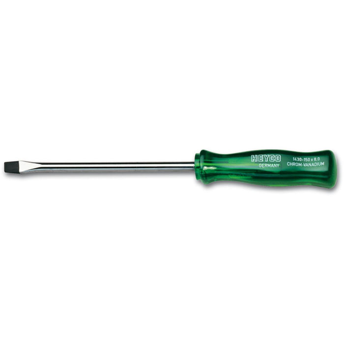 Heyco 01430012580 Slotted Engineers' Screwdriver with Acetate Handle, 6.5mm