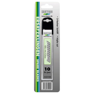 Heyco 01664201000 Spare blades for PROFI Cutter Knife, Blade width-9 mm