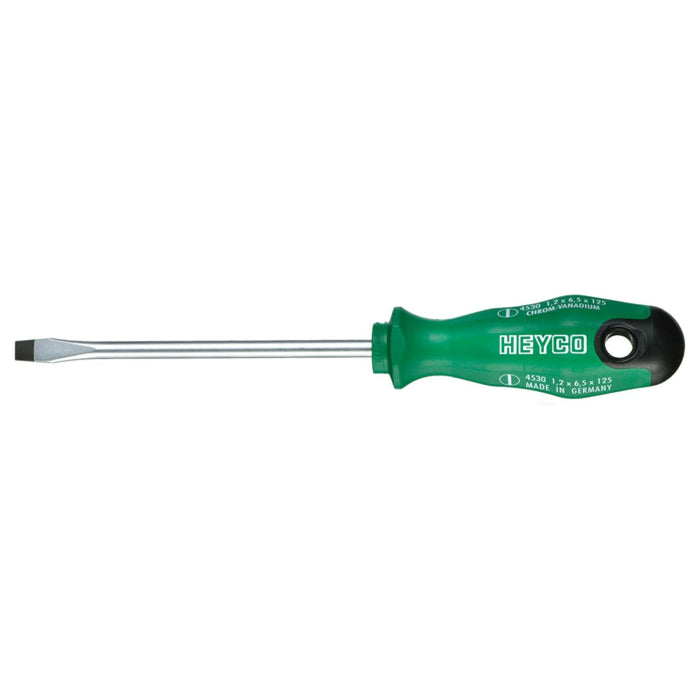 Heyco 04530025080 Slotted Engineers' Screwdriver with 2K Handle, 12mm