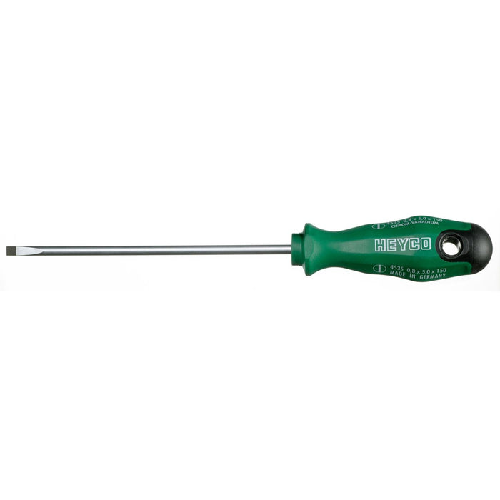 Heyco 04535012580 Slotted Screwdriver with 2K Handle, 4 mm