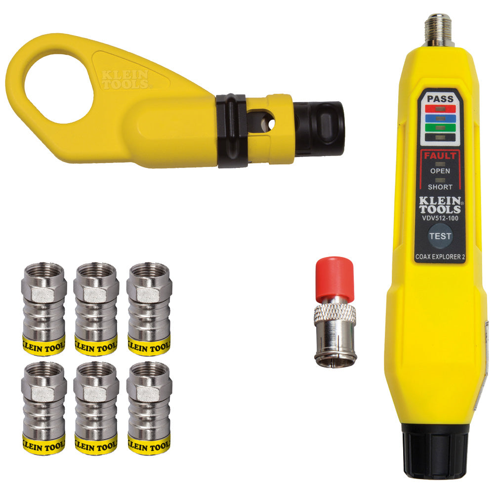 Klein Tools VDV002-820 Push-on Connector Installation and Test Kit ...