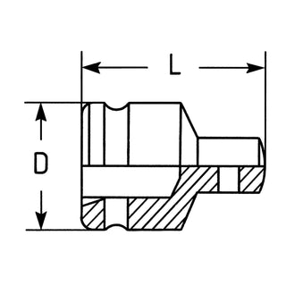 Heyco 06501002236 Converters, 3/4 Inch, drive Length 63mm