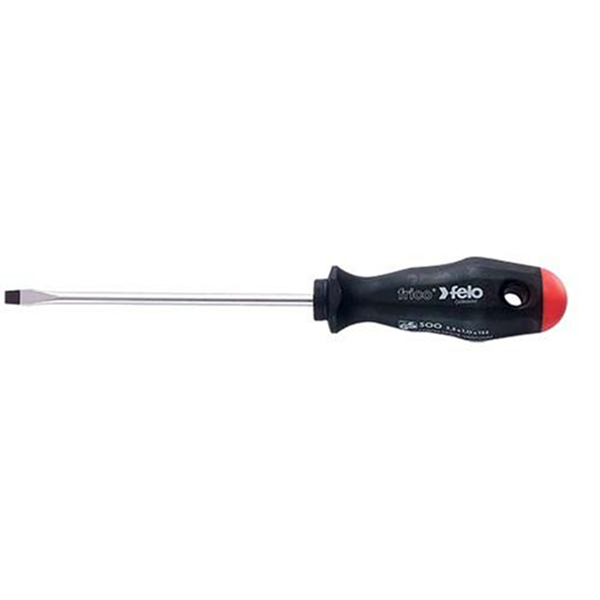 Felo 0715722093 3.5mm x 4" Slotted Screwdriver, 500 Series, 2 Component Handle