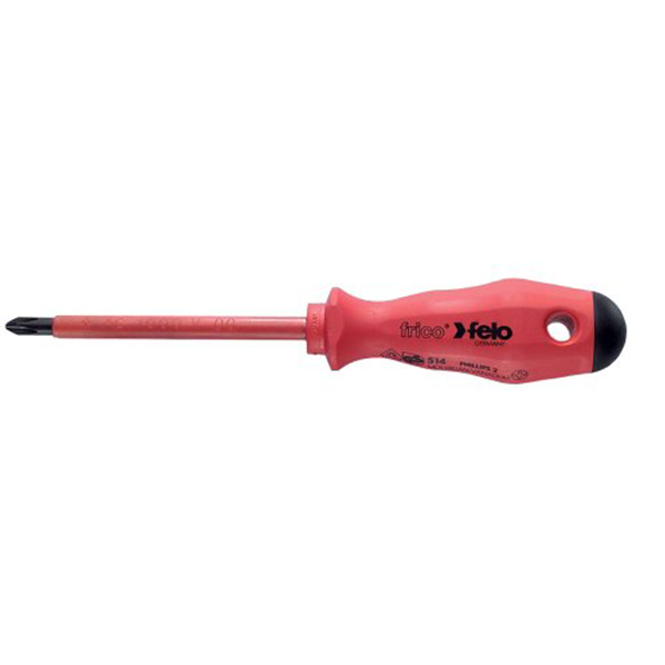 Felo 0715722119 #1 x 3.1" Insulated Phillips Screwdriver, 514 Series