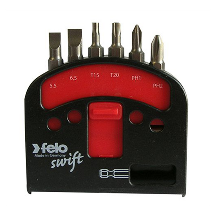 Felo 0715751923 TORX®, Phillips, and Slotted Bit Magnetholder, 6 Piece