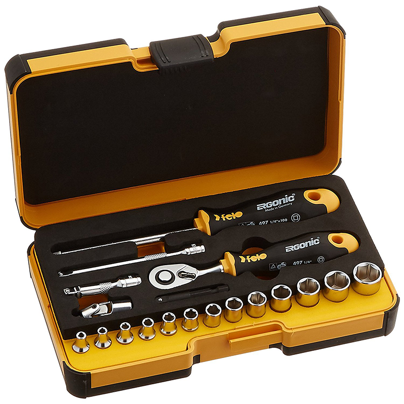 Felo 0715762055 R-Go Box Socket Set, 19 Piece – EIO.com