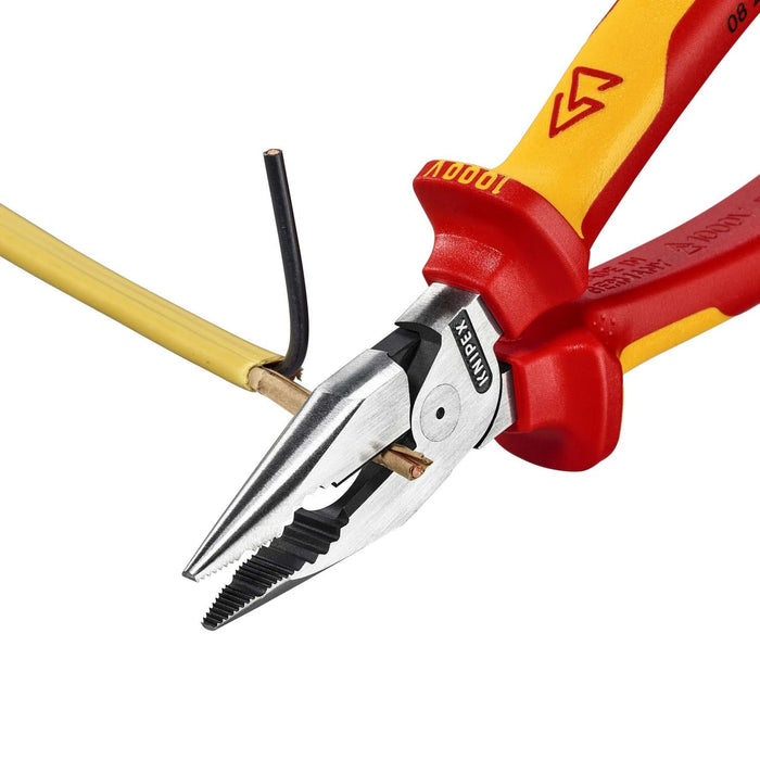 Knipex 08 28 185 US 1000V Insulated Needle-Nose Combination Pliers, 7 1/4"
